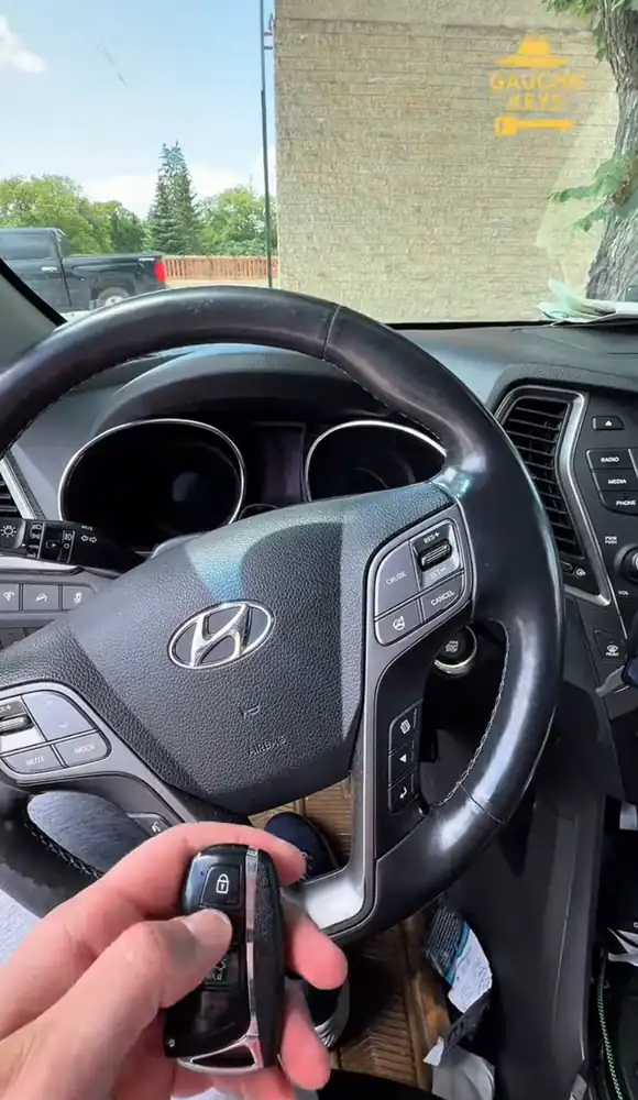 A new Hyundai smart key, made at the car
