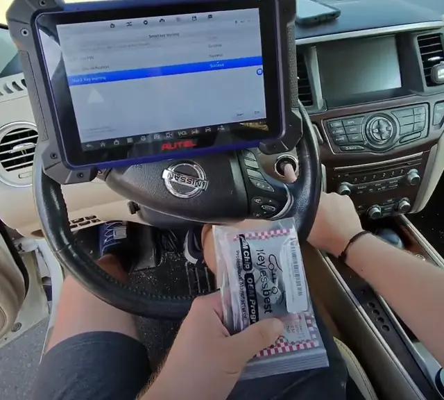 Programming a brand-new key for a Nissan