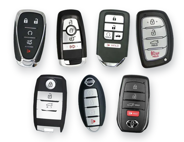 Smart / push-to-start proximity car keys for Chevrolet, Ford, Honda, Hyundai, Kia, Nissan and Toyota, programmed on-site in Winnipeg